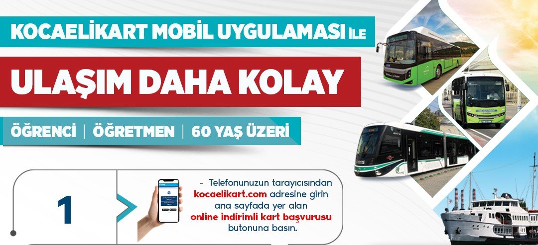 Kocaelikart İle İşlemler Cebinizde